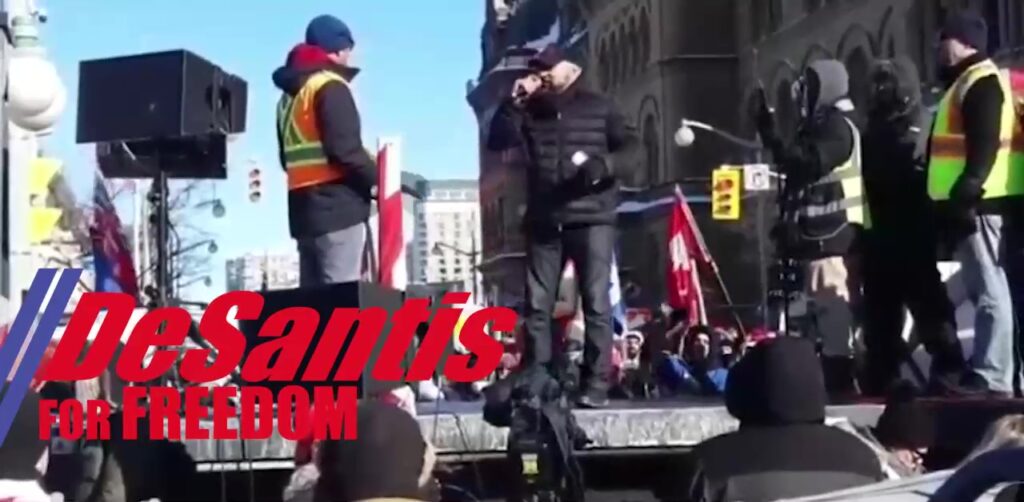 DeSantis Speaks at Ottawa Trucker Rally